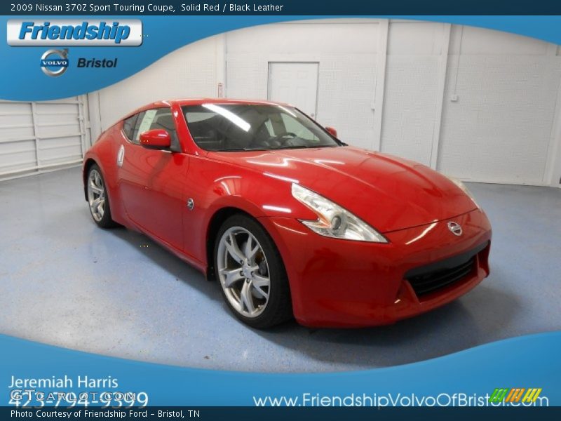 Solid Red / Black Leather 2009 Nissan 370Z Sport Touring Coupe