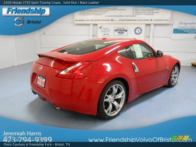 Solid Red / Black Leather 2009 Nissan 370Z Sport Touring Coupe