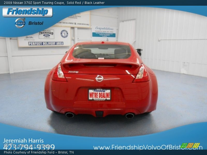 Solid Red / Black Leather 2009 Nissan 370Z Sport Touring Coupe