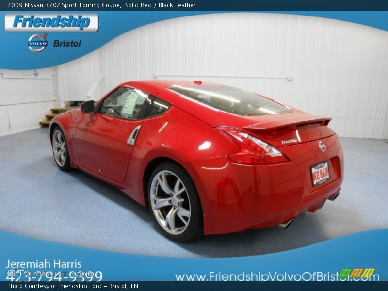 Solid Red / Black Leather 2009 Nissan 370Z Sport Touring Coupe