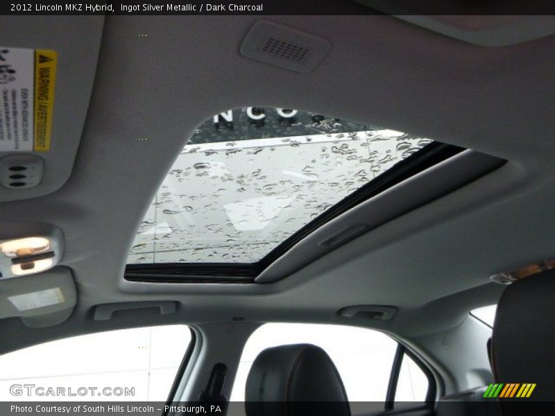 Ingot Silver Metallic / Dark Charcoal 2012 Lincoln MKZ Hybrid