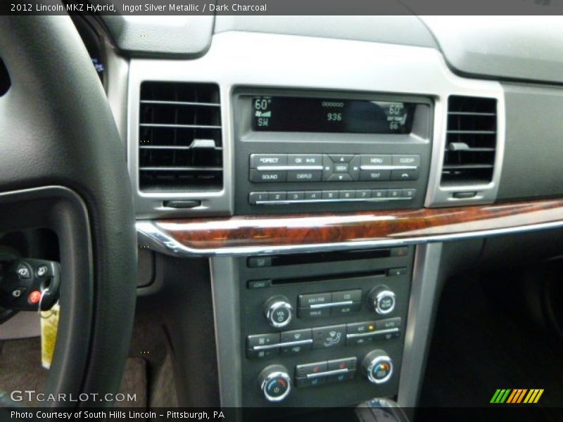 Ingot Silver Metallic / Dark Charcoal 2012 Lincoln MKZ Hybrid