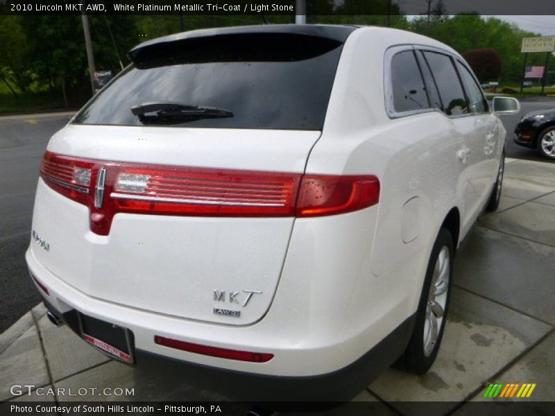 White Platinum Metallic Tri-Coat / Light Stone 2010 Lincoln MKT AWD