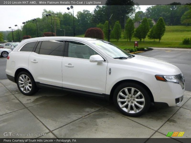 White Platinum Metallic Tri-Coat / Light Stone 2010 Lincoln MKT AWD