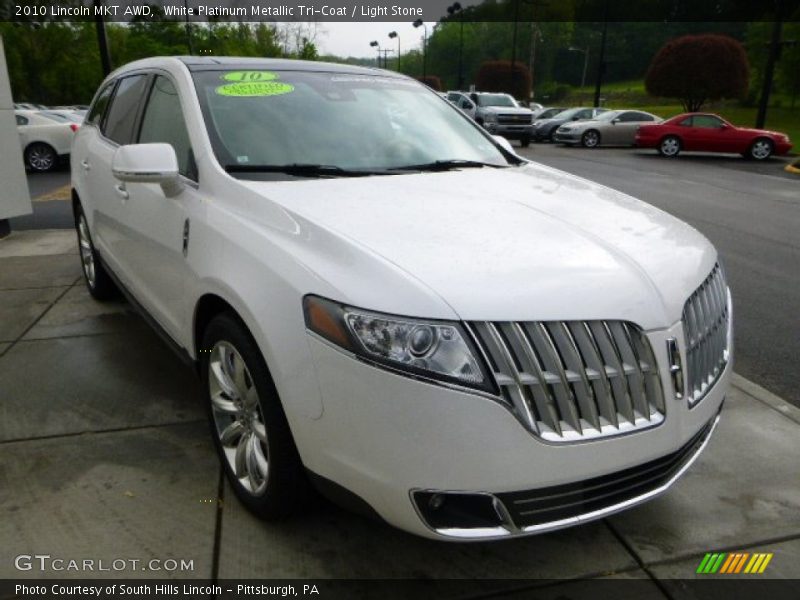 White Platinum Metallic Tri-Coat / Light Stone 2010 Lincoln MKT AWD