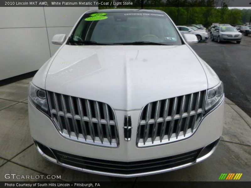 White Platinum Metallic Tri-Coat / Light Stone 2010 Lincoln MKT AWD