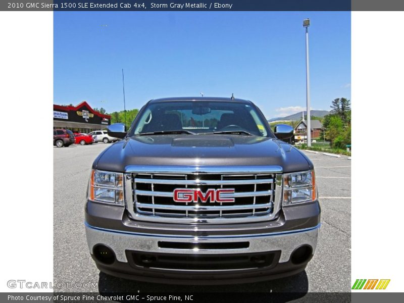 Storm Gray Metallic / Ebony 2010 GMC Sierra 1500 SLE Extended Cab 4x4