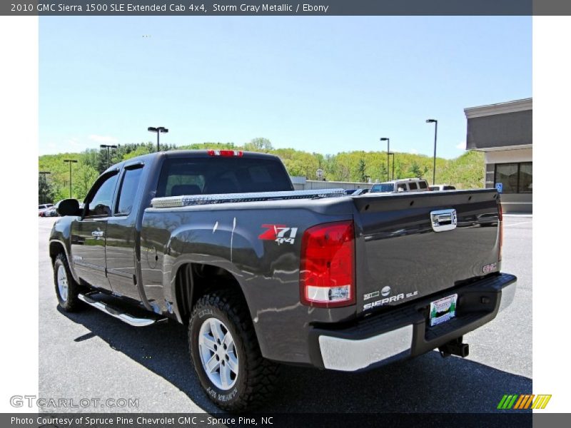 Storm Gray Metallic / Ebony 2010 GMC Sierra 1500 SLE Extended Cab 4x4