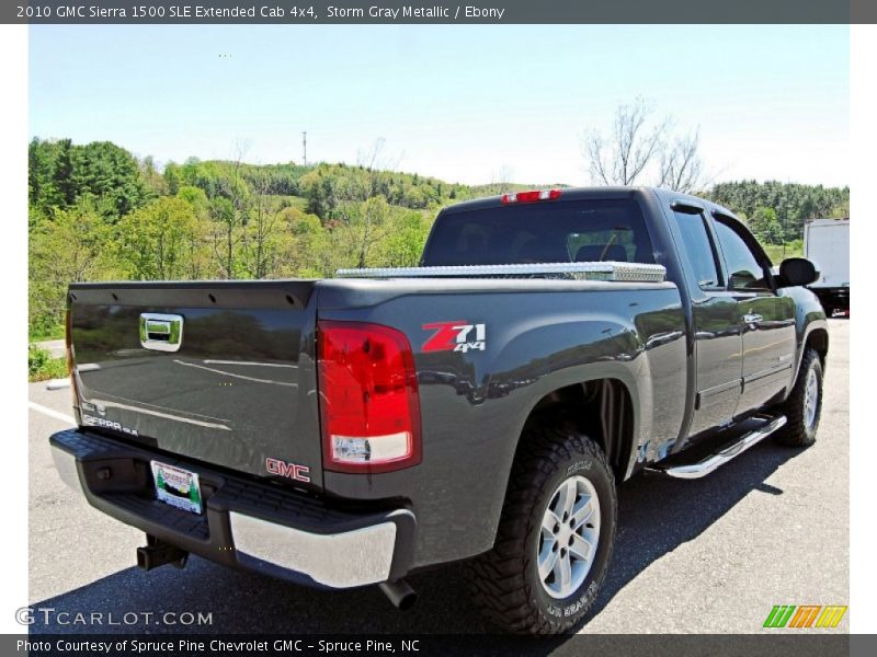 Storm Gray Metallic / Ebony 2010 GMC Sierra 1500 SLE Extended Cab 4x4