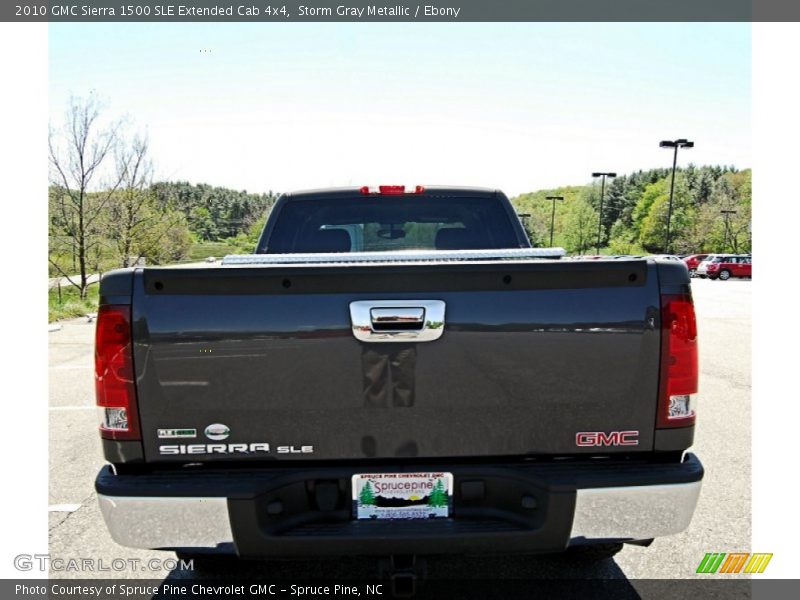 Storm Gray Metallic / Ebony 2010 GMC Sierra 1500 SLE Extended Cab 4x4