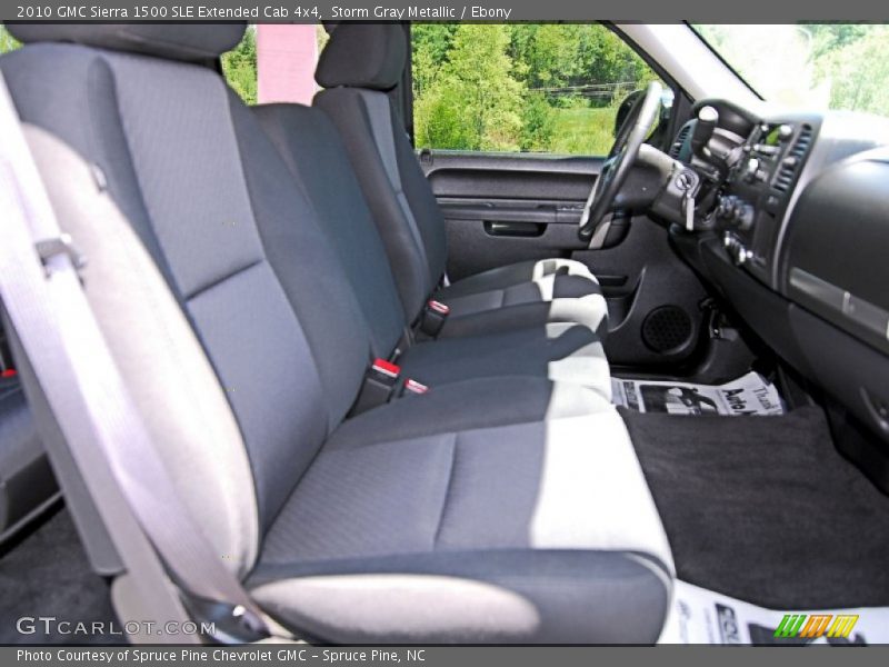 Storm Gray Metallic / Ebony 2010 GMC Sierra 1500 SLE Extended Cab 4x4