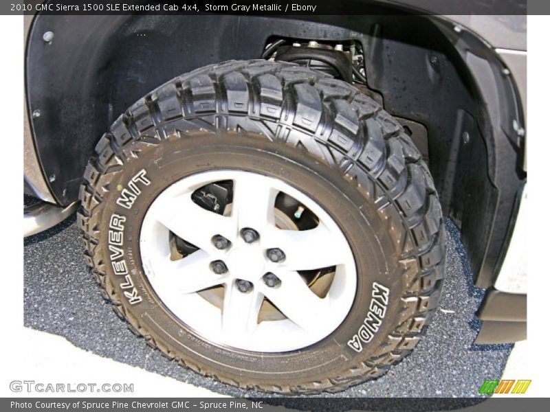 Storm Gray Metallic / Ebony 2010 GMC Sierra 1500 SLE Extended Cab 4x4
