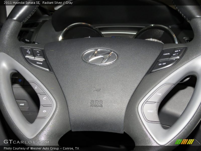 Radiant Silver / Gray 2011 Hyundai Sonata SE