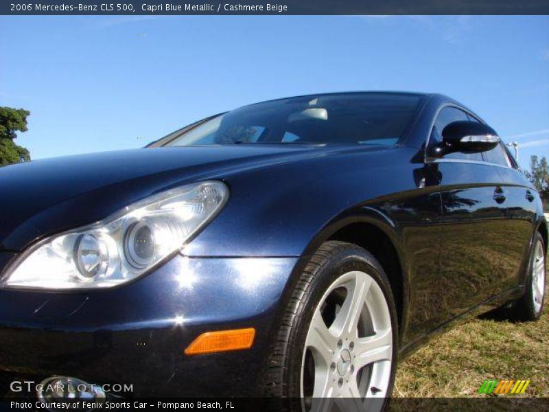 Capri Blue Metallic / Cashmere Beige 2006 Mercedes-Benz CLS 500