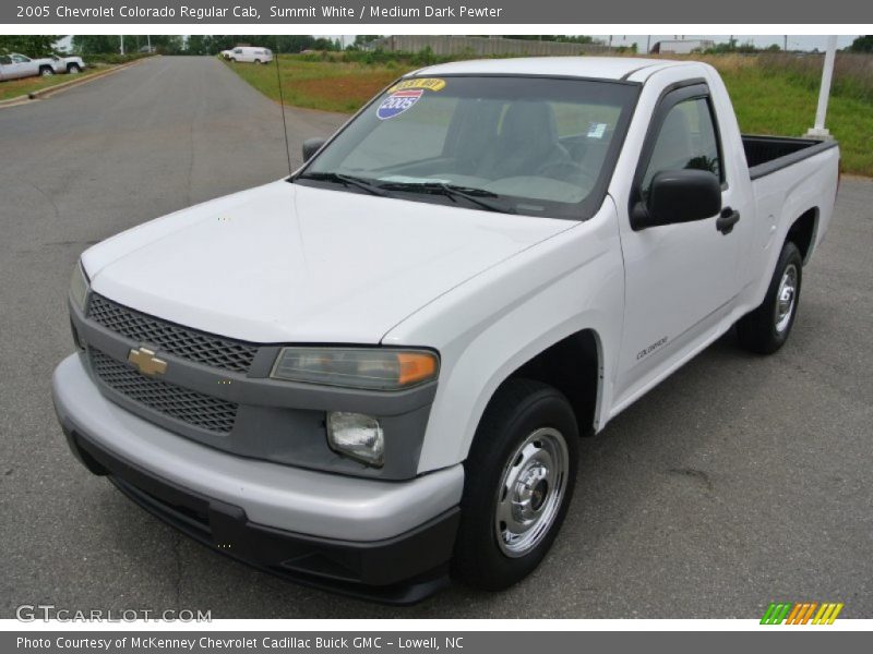 Summit White / Medium Dark Pewter 2005 Chevrolet Colorado Regular Cab