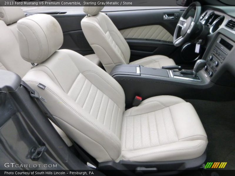  2013 Mustang V6 Premium Convertible Stone Interior