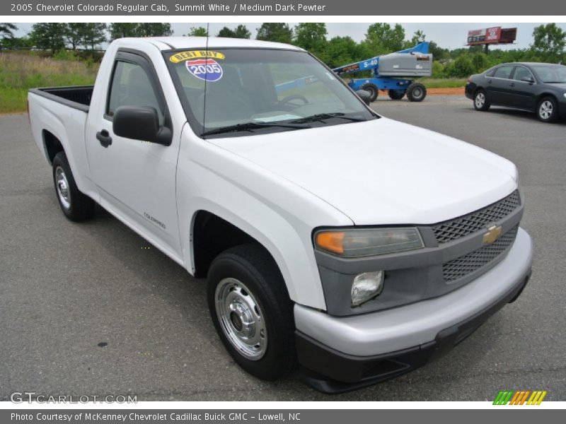 Summit White / Medium Dark Pewter 2005 Chevrolet Colorado Regular Cab