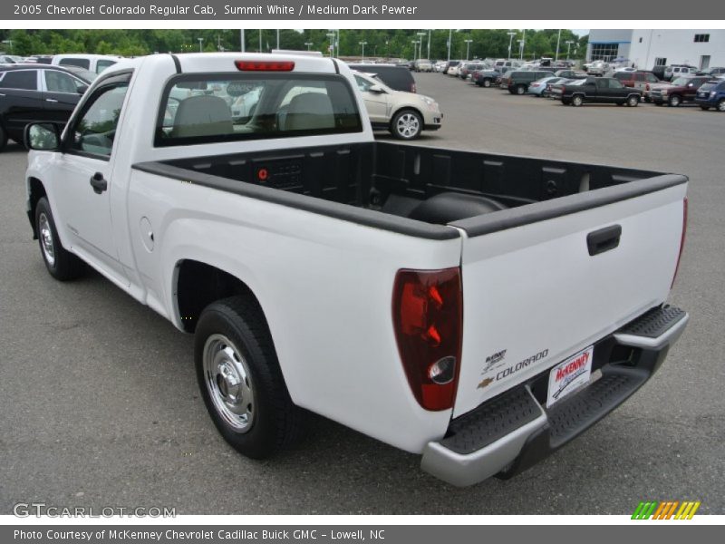 Summit White / Medium Dark Pewter 2005 Chevrolet Colorado Regular Cab