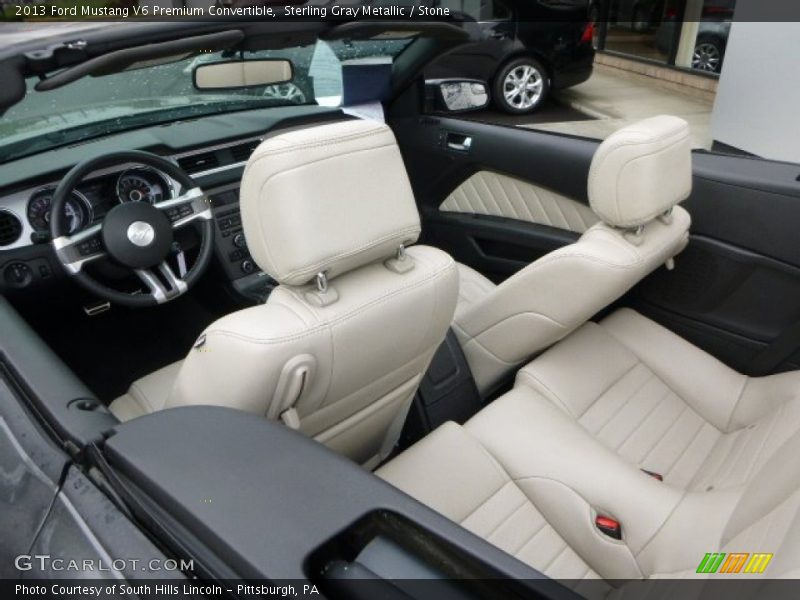  2013 Mustang V6 Premium Convertible Stone Interior