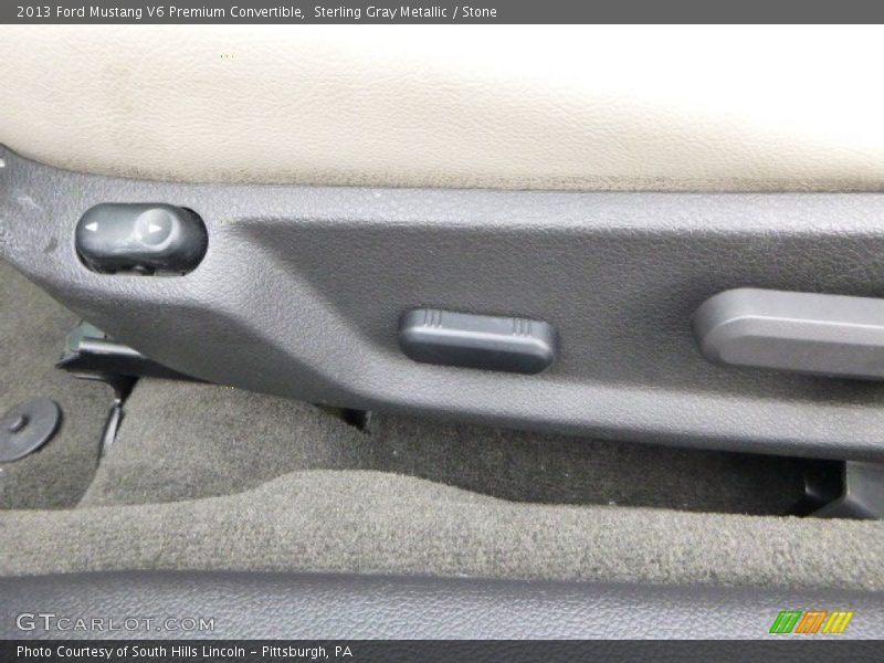 Sterling Gray Metallic / Stone 2013 Ford Mustang V6 Premium Convertible