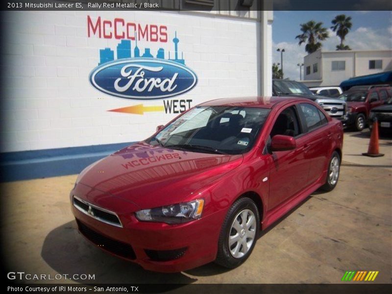 Rally Red Metallic / Black 2013 Mitsubishi Lancer ES