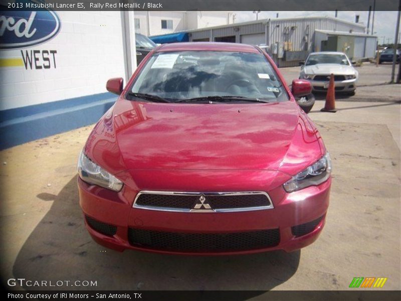 Rally Red Metallic / Black 2013 Mitsubishi Lancer ES