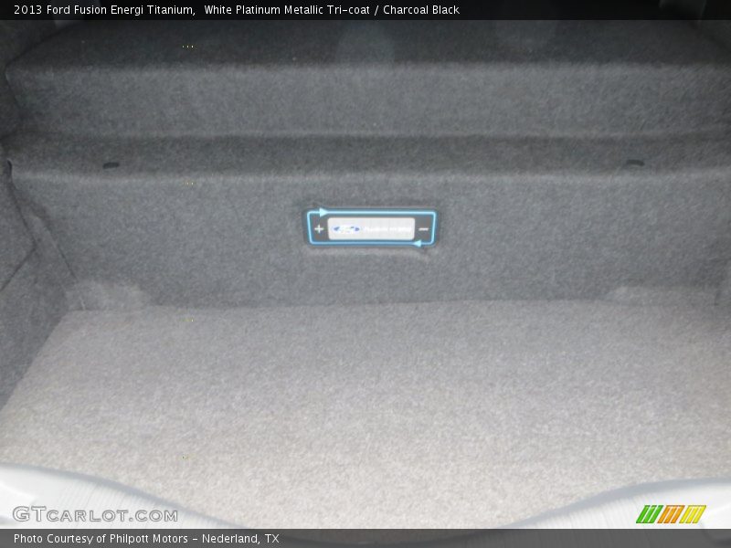 White Platinum Metallic Tri-coat / Charcoal Black 2013 Ford Fusion Energi Titanium