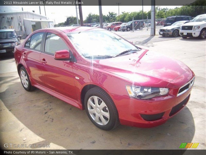 Rally Red Metallic / Black 2013 Mitsubishi Lancer ES