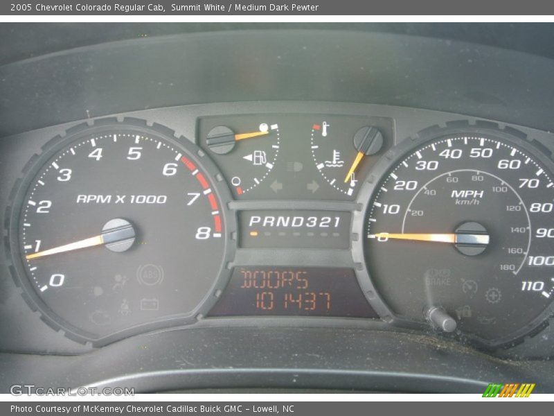 Summit White / Medium Dark Pewter 2005 Chevrolet Colorado Regular Cab