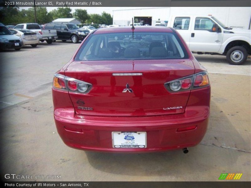 Rally Red Metallic / Black 2013 Mitsubishi Lancer ES