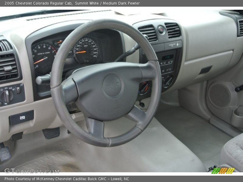 Summit White / Medium Dark Pewter 2005 Chevrolet Colorado Regular Cab