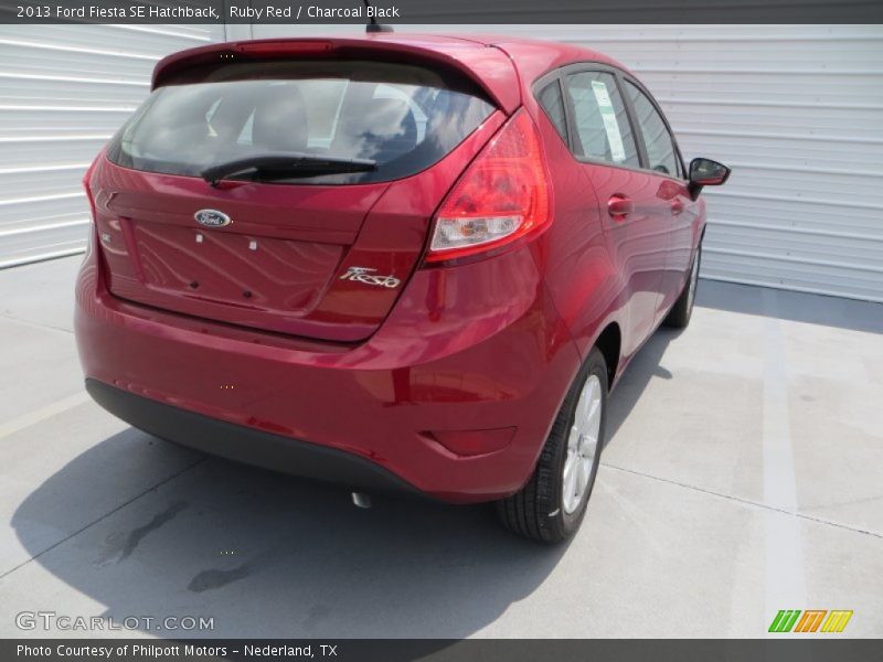 Ruby Red / Charcoal Black 2013 Ford Fiesta SE Hatchback