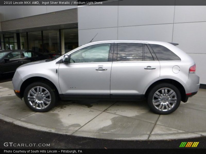 Ingot Silver Metallic / Medium Light Stone 2010 Lincoln MKX AWD