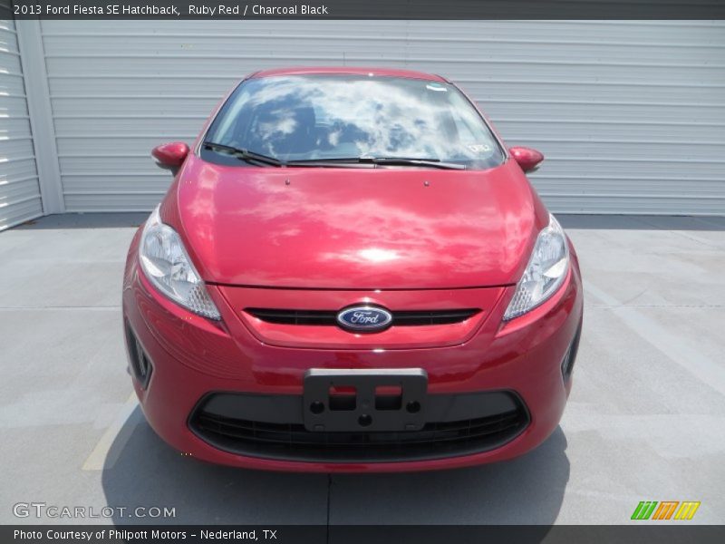 Ruby Red / Charcoal Black 2013 Ford Fiesta SE Hatchback