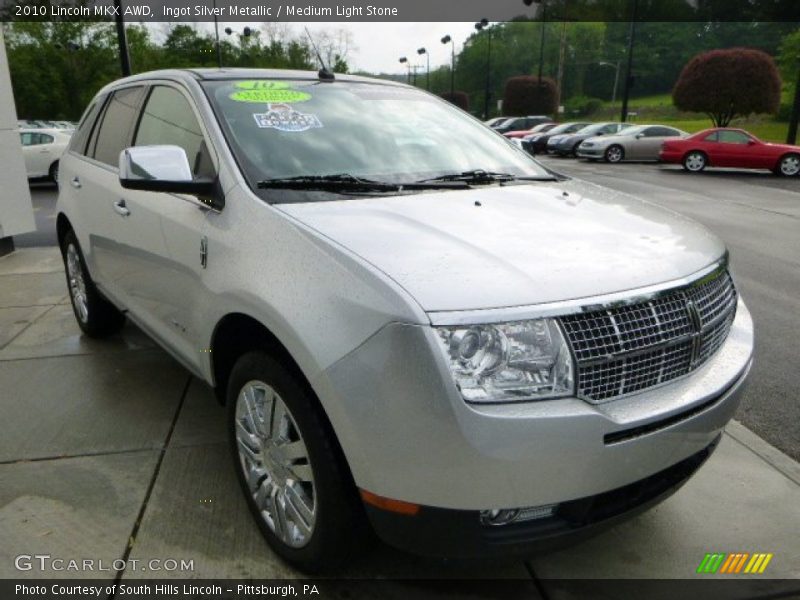 Ingot Silver Metallic / Medium Light Stone 2010 Lincoln MKX AWD