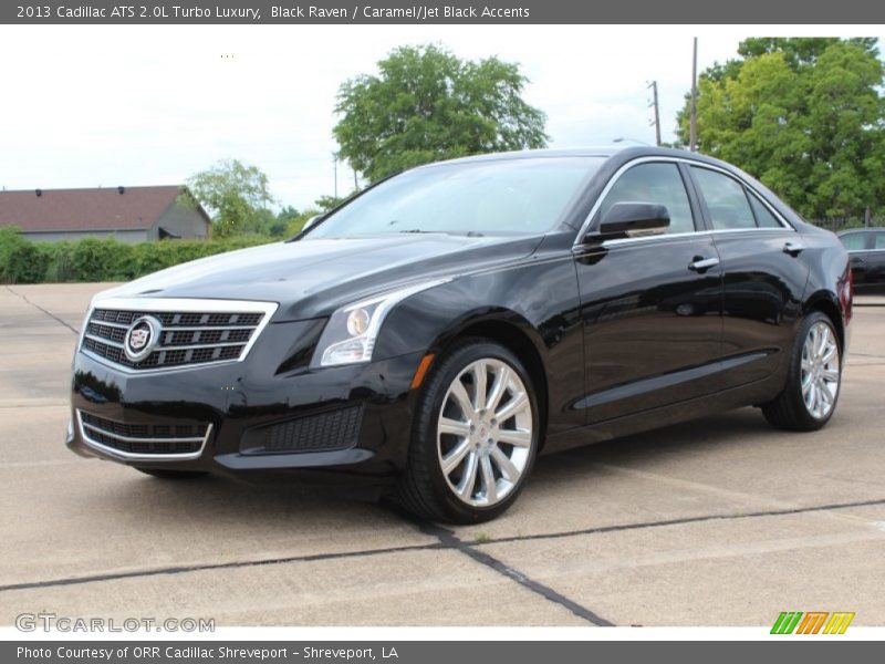 Black Raven / Caramel/Jet Black Accents 2013 Cadillac ATS 2.0L Turbo Luxury