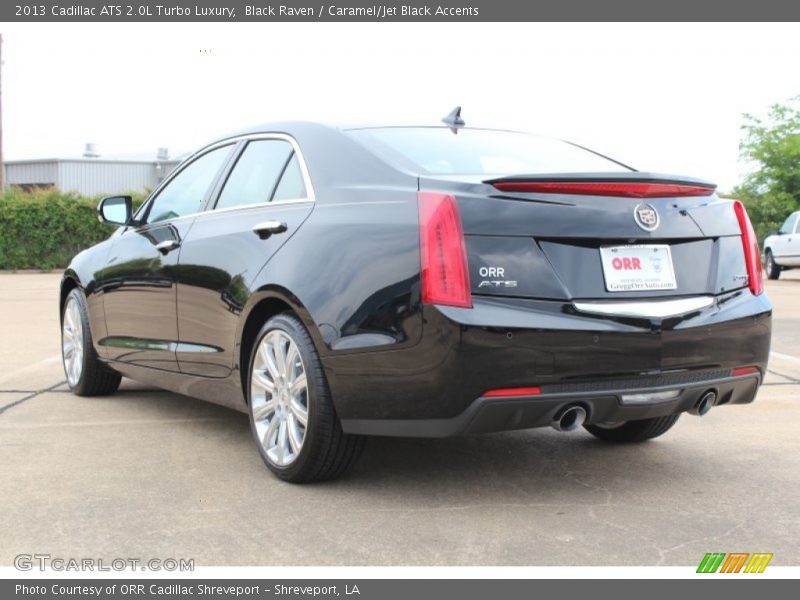 Black Raven / Caramel/Jet Black Accents 2013 Cadillac ATS 2.0L Turbo Luxury