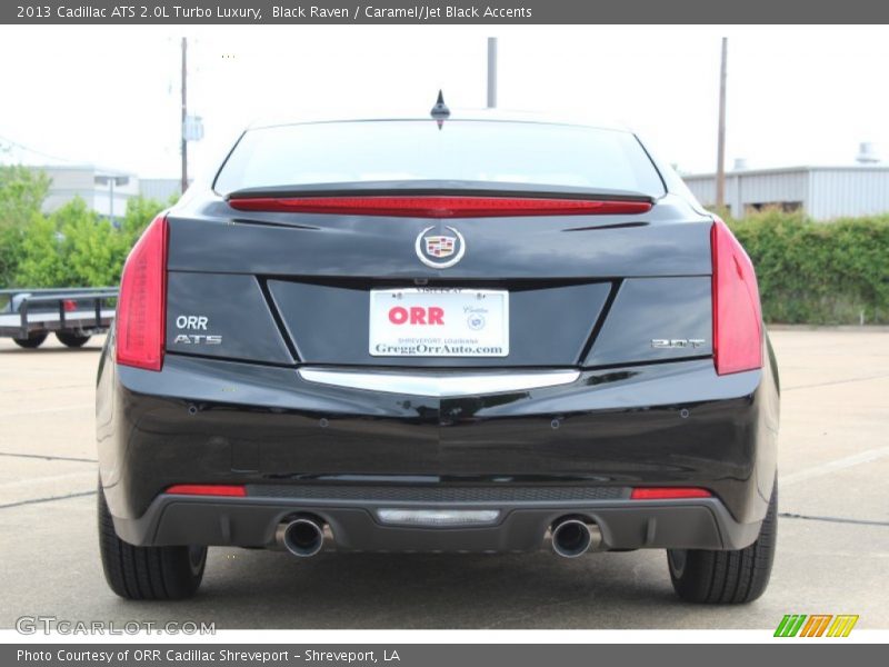 Black Raven / Caramel/Jet Black Accents 2013 Cadillac ATS 2.0L Turbo Luxury