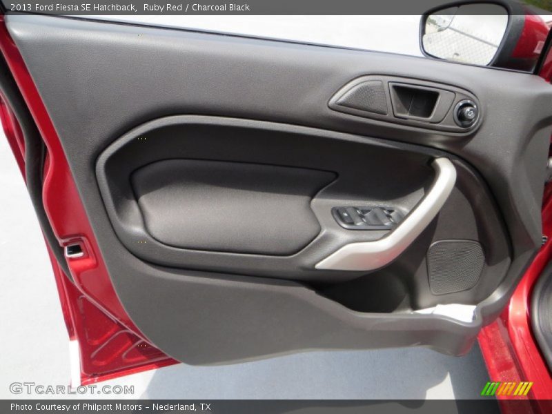 Ruby Red / Charcoal Black 2013 Ford Fiesta SE Hatchback