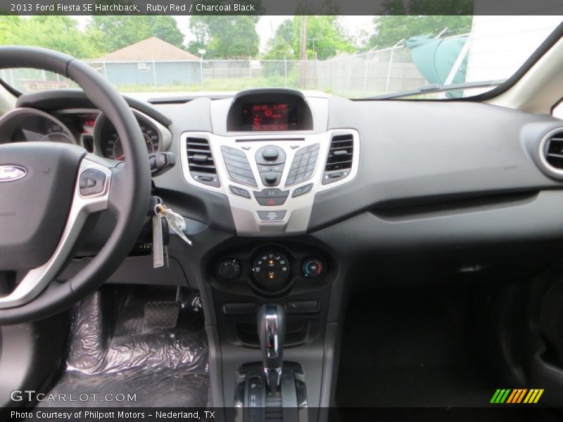 Ruby Red / Charcoal Black 2013 Ford Fiesta SE Hatchback