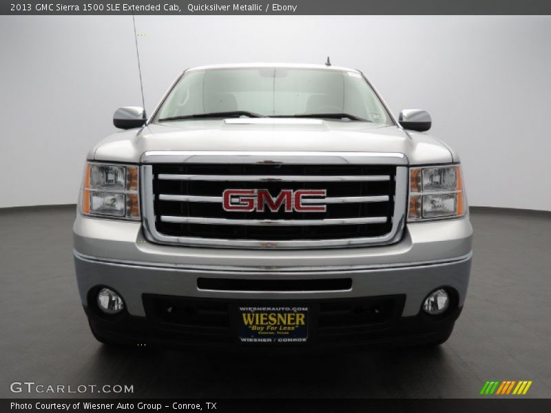 Quicksilver Metallic / Ebony 2013 GMC Sierra 1500 SLE Extended Cab