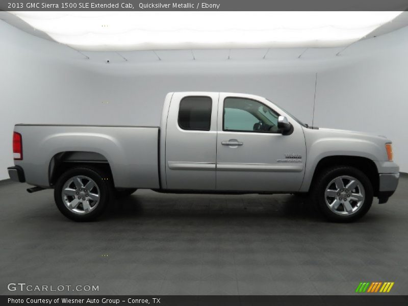 Quicksilver Metallic / Ebony 2013 GMC Sierra 1500 SLE Extended Cab