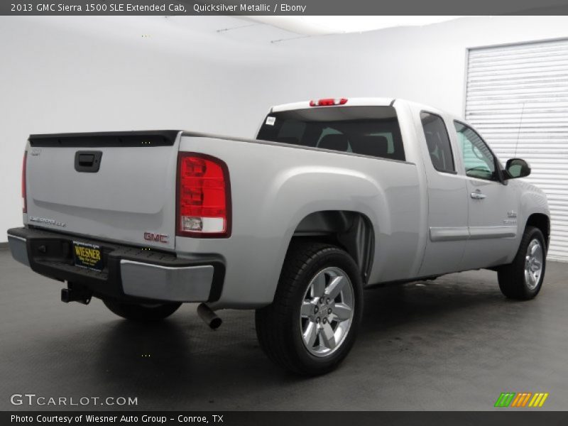 Quicksilver Metallic / Ebony 2013 GMC Sierra 1500 SLE Extended Cab
