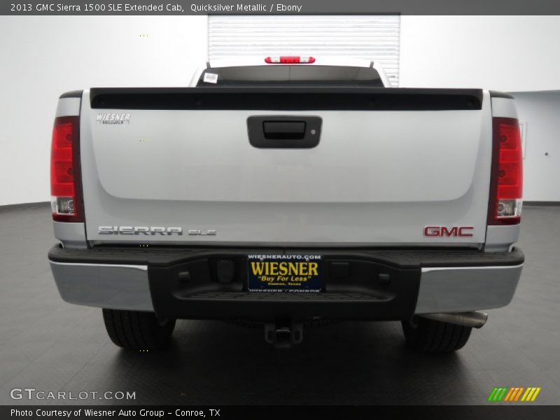 Quicksilver Metallic / Ebony 2013 GMC Sierra 1500 SLE Extended Cab