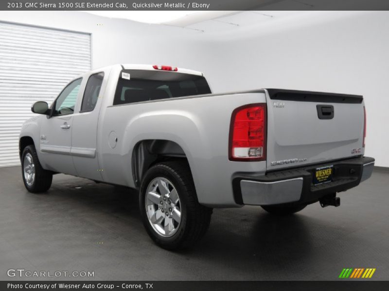 Quicksilver Metallic / Ebony 2013 GMC Sierra 1500 SLE Extended Cab