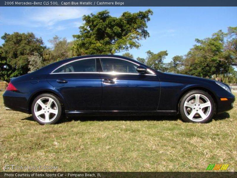 Capri Blue Metallic / Cashmere Beige 2006 Mercedes-Benz CLS 500