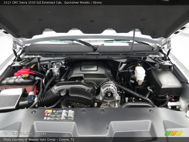 Quicksilver Metallic / Ebony 2013 GMC Sierra 1500 SLE Extended Cab