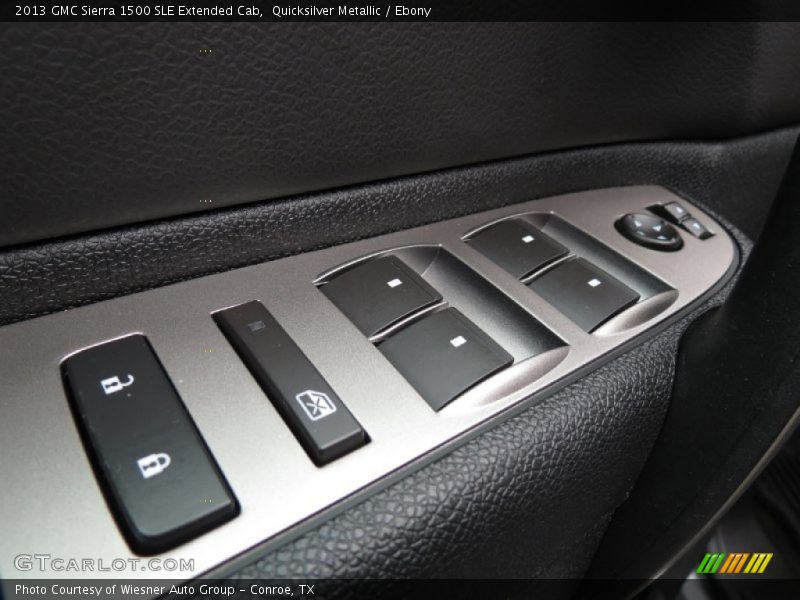 Quicksilver Metallic / Ebony 2013 GMC Sierra 1500 SLE Extended Cab