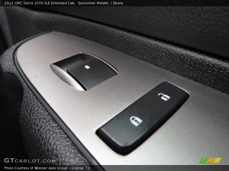 Quicksilver Metallic / Ebony 2013 GMC Sierra 1500 SLE Extended Cab