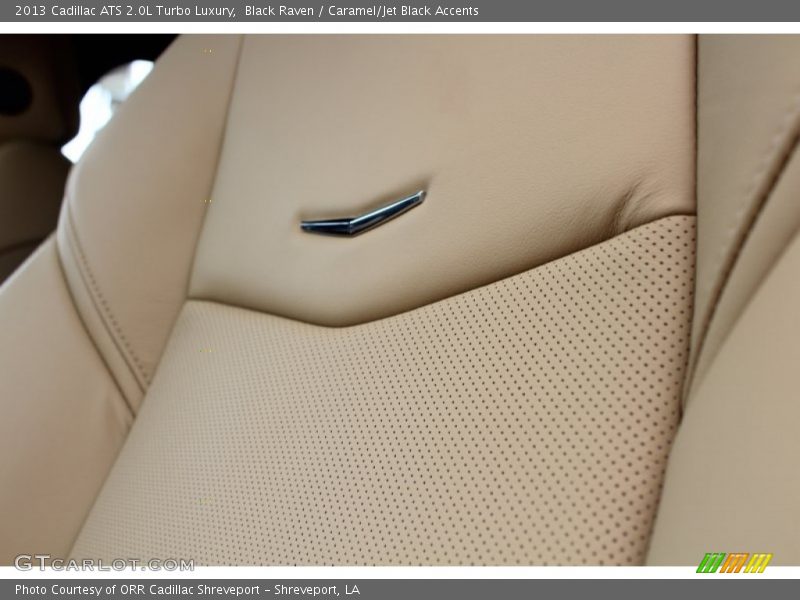 Black Raven / Caramel/Jet Black Accents 2013 Cadillac ATS 2.0L Turbo Luxury